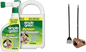 Simple Green Outdoor Odor Eliminator for Pets   Arm & Hammer Pooper Scooper Swivel Bin & Rake Dog Poop Scooper