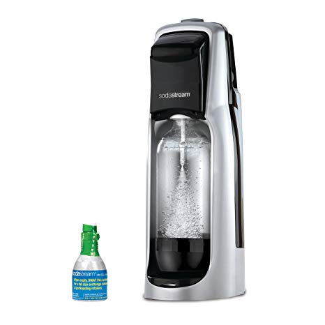 SodaStream Jet Sparkling Water Maker Starter Kit, Black and Silver