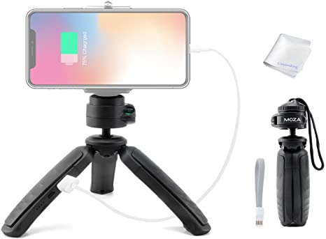 Moza Power Tripod with Built-in Power Bank 3200mAh for Moza Mini-MI Gimbal Convenient to Charge iPhone,Android Smartphone,Camera, Gopro and Other Intelligent Devices Max Payload 3.3lb/1.5kg