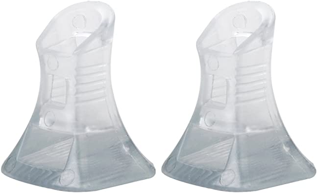 Footful 1 Pair of High Heel Shoes Heel Protectors Heel Stoppers for Grass Mud 6-8mm-Clear