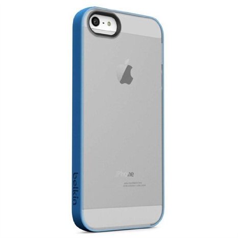 Belkin Grip Candy Sheer Case For iPhone 5 / 5S and iPhone SE (Blue and Smoke)