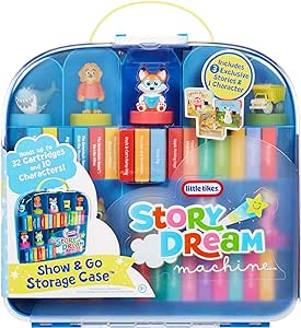 Little Tikes Story Dream Machine Show & Go Storage Case, Storytime, Books, Audio Play, Character, Carry Case, Gift and Toy for Toddlers and Kids Girls Boys Ages 3