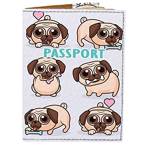 Cool Passport Covers - Cute Holder for Man Woman Kids - Vegan Leather Case FASTONI
