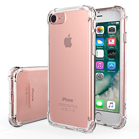 iPhone 6 / 6s Case, iPro Accessories® iphone 6 / 6s cover, Clear [Shockproof Bumper Case] Transparent / Silicon Gel TPU* Cover & Cover, for iPhone 6 / 6s Clear Gel, (CLEAR)