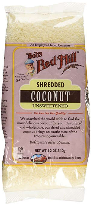 Bob's Red Mill Shredded Coconut Unsweetened, 12-Ounce Bag