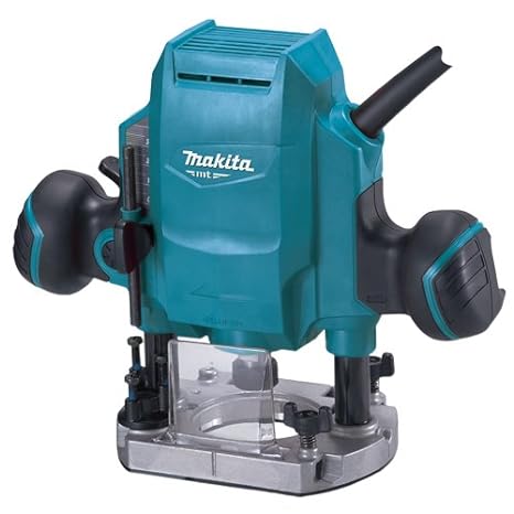 Makita Router Plunge Type (8 mm, Teal Blue)