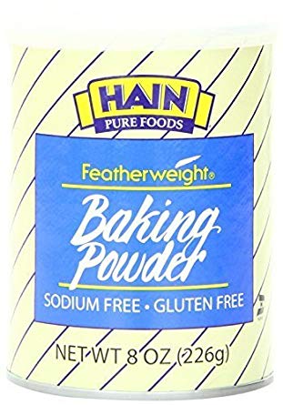 Hain Baking Powder, Gluten Free, Sodium Free, 8 oz by Hain