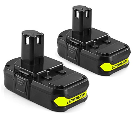 ANTRobut 2 Pack P102 18V 2.0Ah Replacement Lithium ion Battery for Ryobi One Plus P122 P109 P108 P104 P105 P102 P103 P107