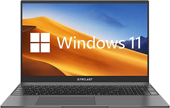 Laptop TECLAST 15.6 Inch F15PLUS2 8GB DDR4 256GB SSD, Intel Celeron N4120 Up to 2.60GHz, Windows 10,1920x1080IPS,Dual Band WiFi Bluetooth 4.2 USB 3.0 HDMI Type-C TF Dark Grey