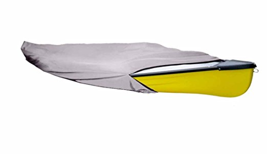 iCOVER Water Proof Heavy Duty Kayak / Canoe Cover Fits Kayak or Canoe up to 16ft Long and Beam Width up to 36in, Grey K7303