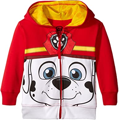 PAW Patrol Boys' Toddler Character Big Face Zip-up Hoodies