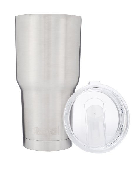 30 oz Stainless Steel Tumbler - BPA Free Lid OpenClose with Straw Opening - Double-Wall Insulated Travel Cup and Coffee Mug