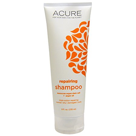 Acure Organics, Repairing Shampoo, Moroccan Argan Stem Cell   Argan Oil, 8 fl oz (235 ml) -- 2PC