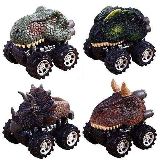 Dinosour Toy Cars for Boys Toddlers, GZCY Dinosour Pull Back Cars for Kids 2-9 Year Old Boys Toys Christmas Gifts Birthday Present (US shipment)