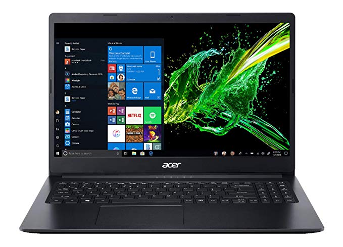 Acer Aspire 3 Thin A315-22 15.6-inch Laptop (A4-9120e/4GB/1TB HDD/Windows 10/AMD Radeon R4 Graphics), Charcoal Black