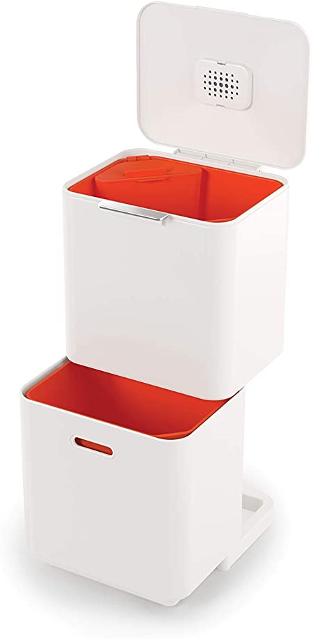 Joseph Joseph Totem Max 60-litre Waste Separation & Recycling Unit - Arctic White