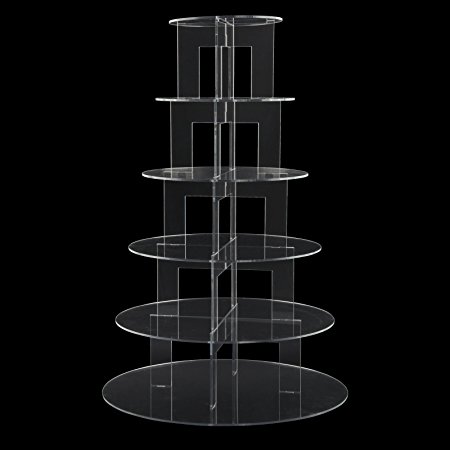MultiWare Party Cake Stand Acrylic Cake Stand Wedding Cake Holder 6 Tier