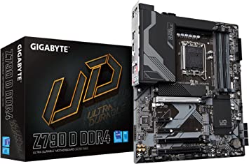 GIGABYTE Z790 D DDR4 (LGA 1700/ Intel/ Z790/ ATX/ DDR4/ Triple M.2/ PCIe 5.0/ USB 3.2 Gen2X2 Type-C 2.5GbE LAN/PCIe EZ-Latch/Multi-Key/Motherboard)