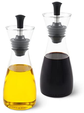 Cole & Mason H103018 Classic Oil and Vinegar Pourer Gift Set, 19.5 x 10.5 x 23.4 cm