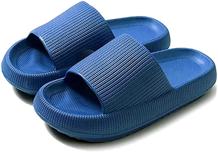 Pillow Slides Slippers, Massage Shower Bathroom Slipper, Non-Slip Quick Drying Open Toe Super Soft Thick Sole Sandals, 2020 Latest Technology-Super Soft Home Slippers for Women and Men EVA Platform