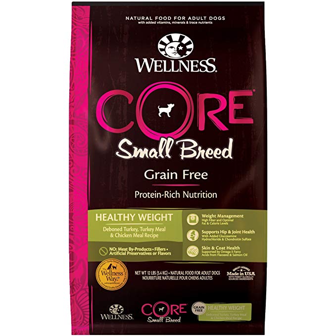 Wellness Core Natural Grain Free Dry Dog Food Small Breed Healthy Weight