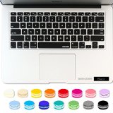 iBenzer - Macaron Serie Black Keyboard Cover Silicone Rubber Skin for Macbook Pro 13 15 17 with or without Retina Display Macbook Air 13 and iMac - Black MKC01BK
