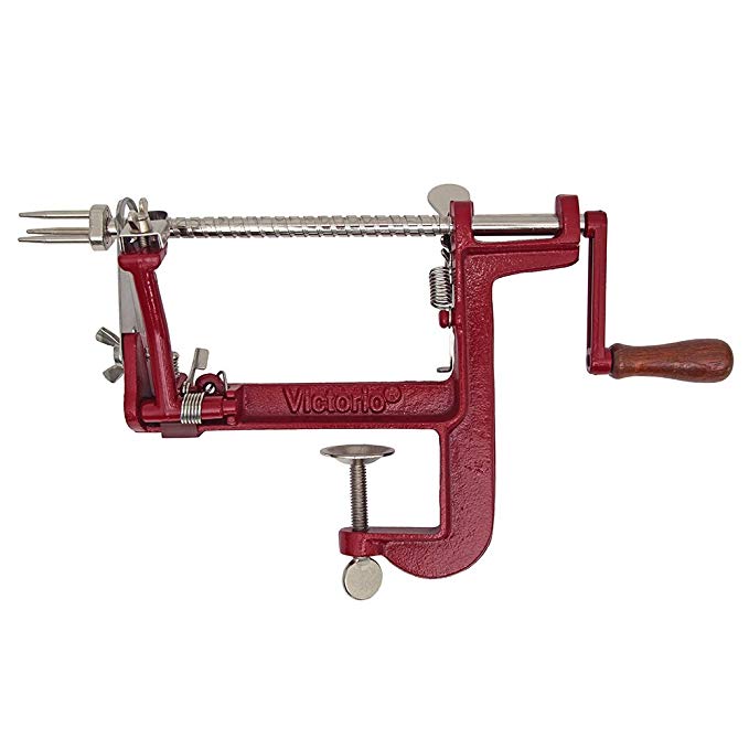 Johnny Apple Peeler by VICTORIO VKP1011, Cast Iron, Clamp Base