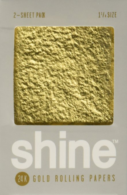 Shine 24K Gold Rolling Papers 2 Sheet Pack