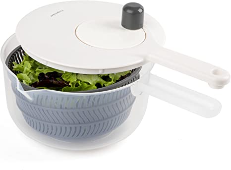 Prepworks by Progressive Salad Spinner with Handle - 2.5 Quart (Gray)