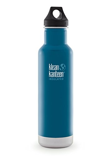 Klean Kanteen Classic Insulated 20-Ounce Stainless Steel Bottle With Loop Cap