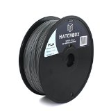 HATCHBOX 175mm Silver PLA 3D Printer Filament - 1kg Spool 22 lbs - Dimensional Accuracy - 005mm