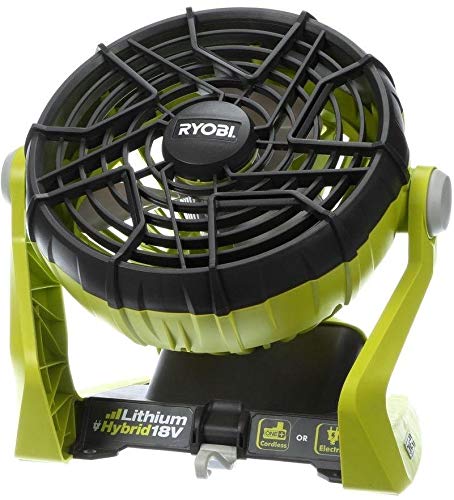 Ryobi 18-Volt/120-Volt One Plus Hybrid Fan [Bare Tool Only] by Ryobi