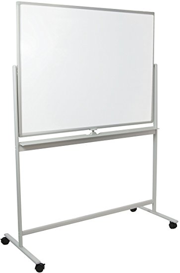 VIVO Mobile Dry Erase Board (48"x36") Double Sided Magnetic Whiteboard Aluminum Frame Stand (CART-WB48)