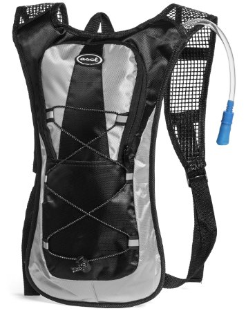Hydration Pack - Ultra Lightweight! - Minimalist Backpack and 2L Water Bladder/Bottle. Perfect for Camping, Hiking, Running, Cycling, Fishing, Hunting, Fun/Mud Run. 1 Year Hassle-Free Warranty.