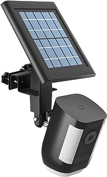 HOLACA 2-in-1 Weatherproof Gutter Mount for Ring Solar Panel, Spotlight Cam Pro Battery and Stick Up Cam Plus Battery Outdoor Mount Accessories for Ring Solar Panel (Black)