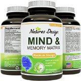 Mind Memory and Focus Complex - Reduce Stress and Anxiety  Pure and Natural Ginkgo Biloba for Memory and Brain Boost phosphatidylserine DMAE Bitartrate and St Johns Wort - Pharmaceutical Grade Ingredients and Formula - Enhance Brain Function and Mental Alertness - Supports Focus and Clarity - Superior Brain Function for Women and Men - USA Made By Natures Design