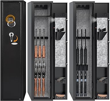 KAER 2-3 Gun Safe,Rifle Safe,Gun Safe for Rifles and Pistols,Gun Cabinet,Gun Cabinet for Rifles and Shotguns,Gun Safes & Cabinets