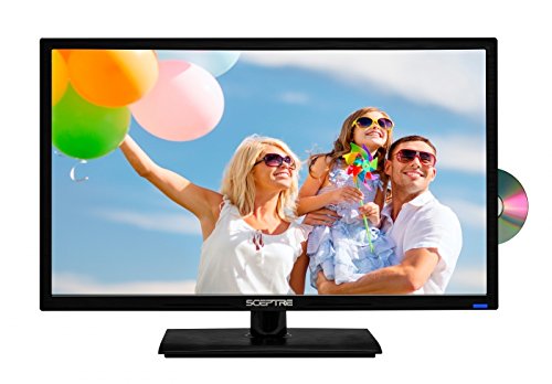 Sceptre 24" 1080P LED HDTV DVD Combo E249BD-FMQC MHL Ready, Metal Black