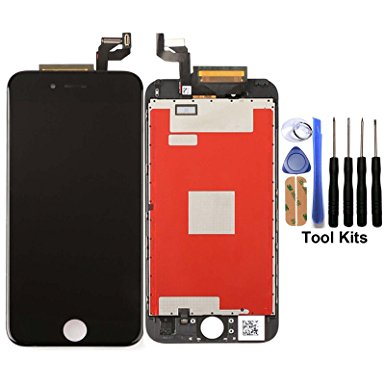 CELLPHONEAGE® For iPhone 6S 4.7 Inch New LCD Touch Screen Replacement With 3D Touch Black Digitizer Glass Disply Assembly Replacement   Free Repair Tool Kits