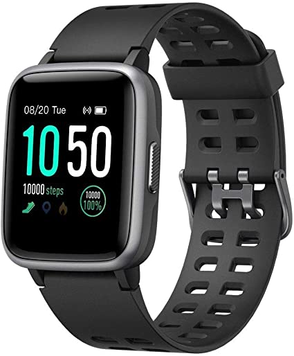 Smart Watch for Android iOS Waterproof Activity Fitness Tracker with Heart Rate Monitor Sleep Monitor Step Counter Pedometer and Calorie Count. Compatible with iPhone Samsung Phone for Men Women Kids.