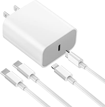 iPhone 13 12 Fast Charger, [Apple MFi Certified] USB C Wall Charger Fast Charging 30W PD Adapter with 6FT Type C & Lightning Cable Compatible with iPhone 13 12 Pro Max Mini 11 Xs XR, MacBook Air