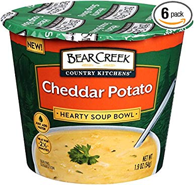 Bear Creek Hearty Soup Bowl, Cheddar Potato, 1.9 Ounce (Pack of 6)