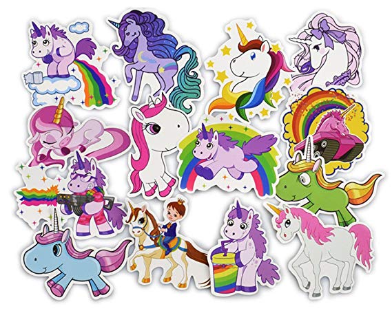DOFE Car Stickers 50 pcs,Unicorn Stickers, Laptop Stickers,Motorcycle Bicycle Luggage Decal Graffiti Patches for Teens (Unicorn Stickers 50pcs)
