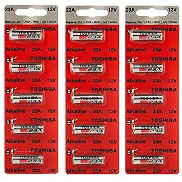 Toshiba Alkaline A23s A23 Gp23ae Mn21 23ga 12 Volt Battery (15 Batteries)