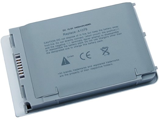 T-Quick® A1079 Laptop/Notebook Battery for Powerbook G4 12-Inch A1010 A1022 A1060 A1079, for Apple Powerbook G4 12-Inch M8984 M8984G M8984G/A M9324 M9324G M9324G/A M9324J/A M9572G/A M9572J/A