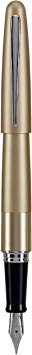 Pilot Metropolitan Collection Fountain Pen, Gold Barrel, Classic Design, Fine Nib, Black Ink (91112)