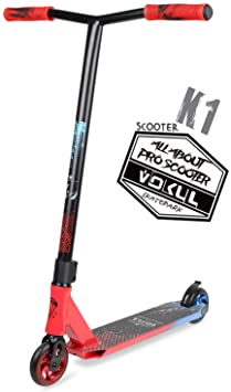 VOKUL Complete Pro Scooter for Kids Boys Girls Teens Adults Up 7 Years - Freestyle Tricks Pro Stunt Scooter with 110mm Metal Wheels - High Performance Gift for Skatepark Street Tricks