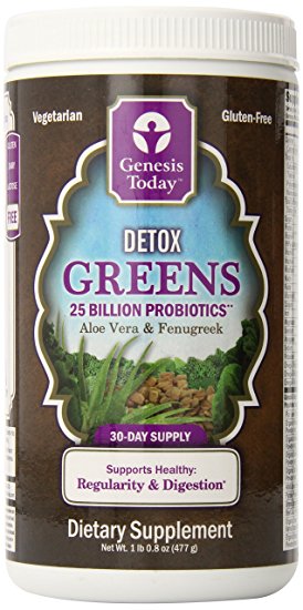 Genesis Nutrition Today Detox Greens Canister, 1lb 0.8 oz