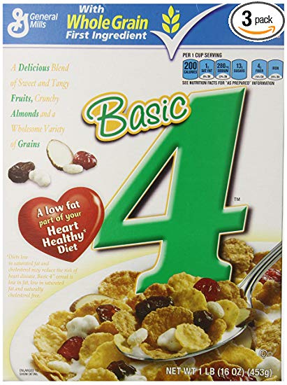 Basic 4 Cereal, 16 Ounce (Pack of 3)
