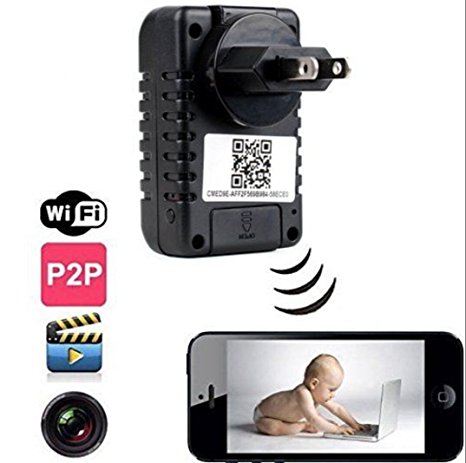 Smart Tech Store WiFi HD1080 Wall Charger Adapter Hidden Camera Adaptor Spy cam HD Recorder DVR